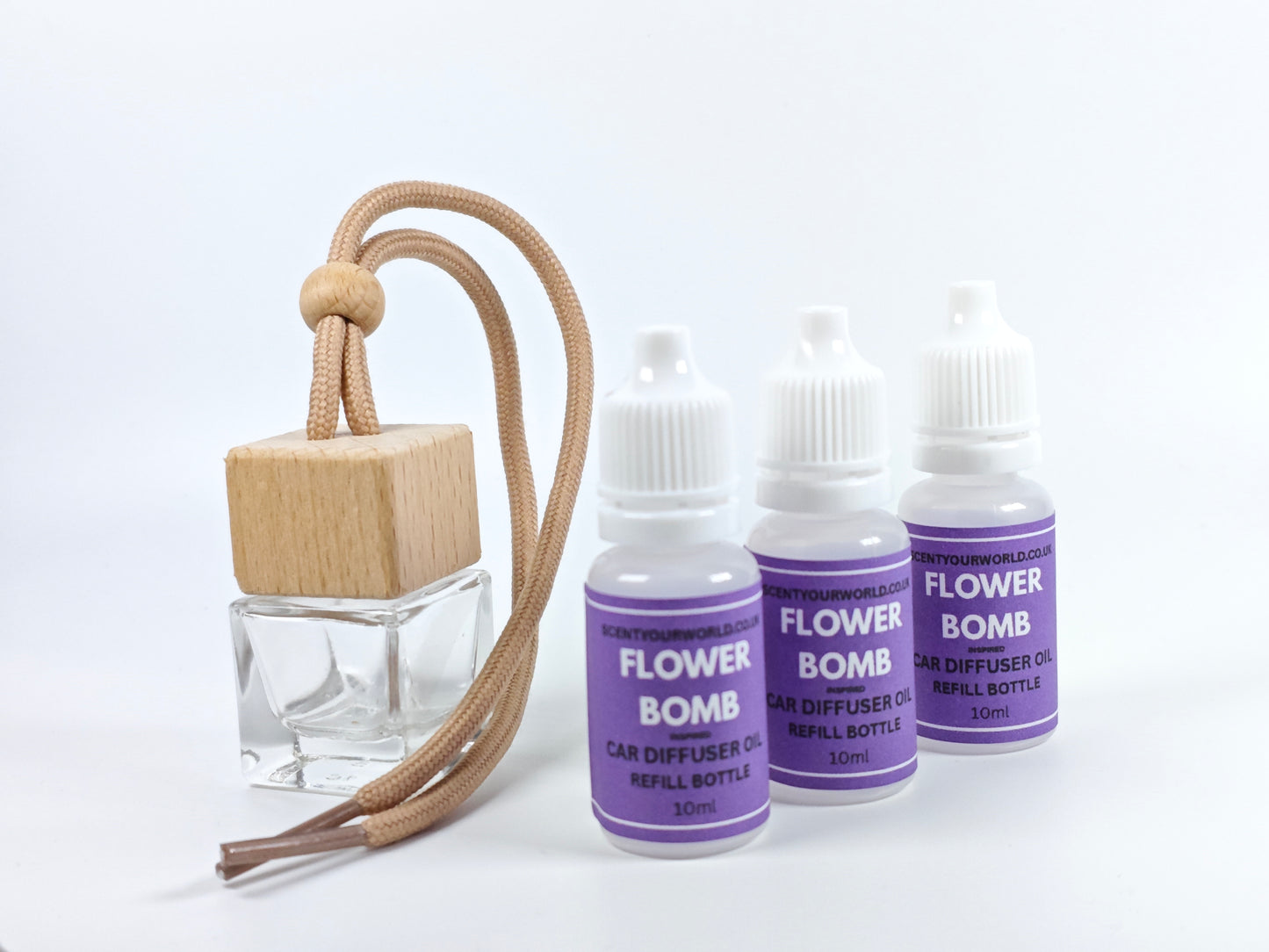 Refillable car diffuser - Flower bomb - Inspired scent