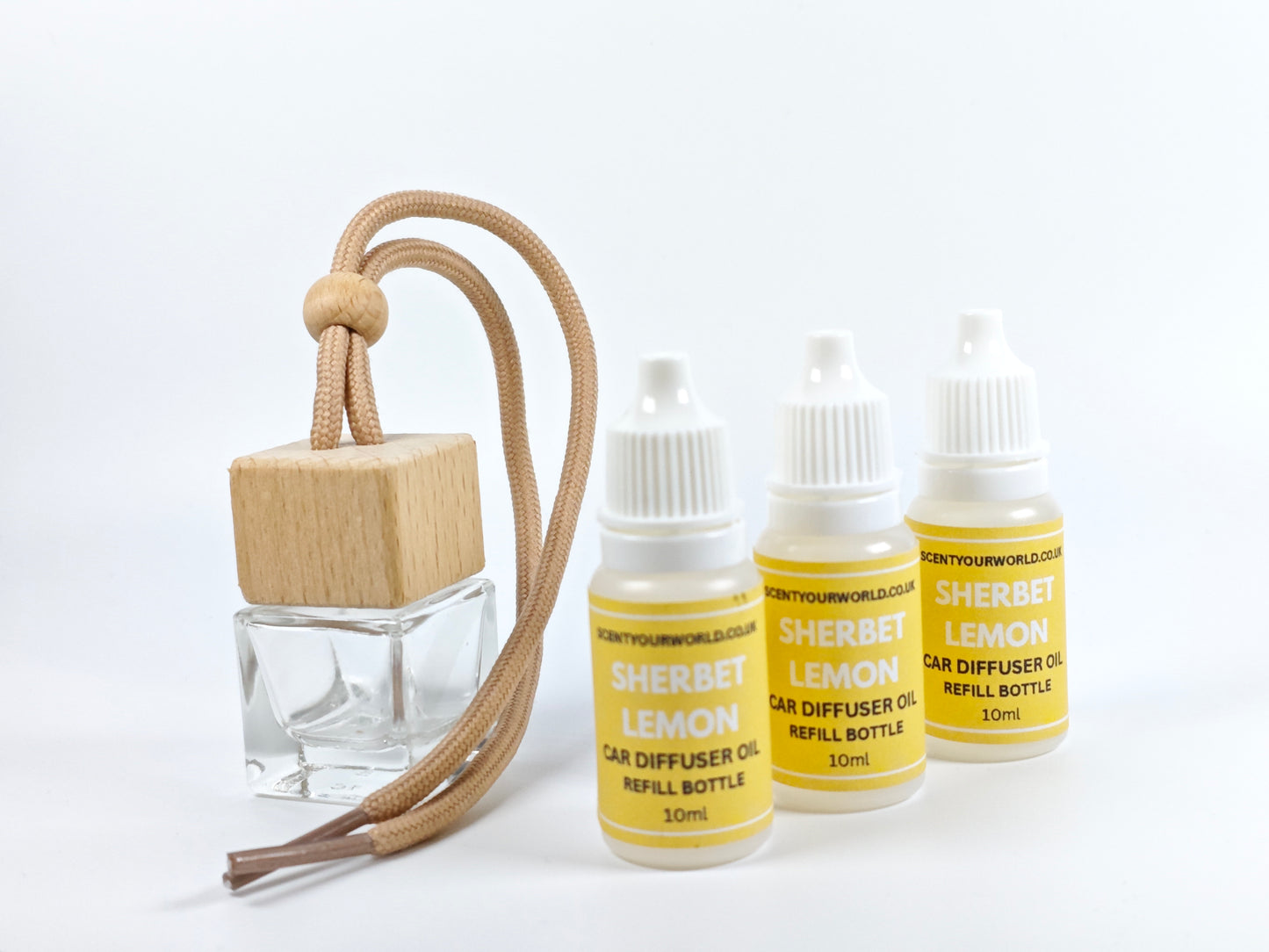 Refillable car diffuser - sherbet lemon