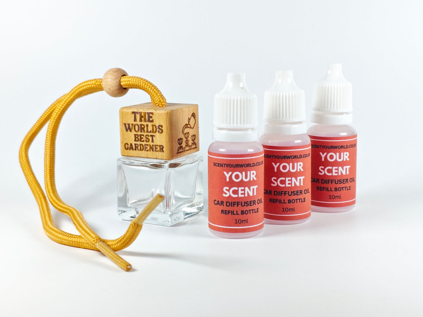 Fun refillable car diffuser - World's best gardener