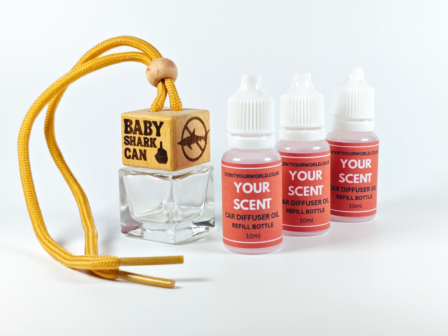 Fun refillable car diffuser - Baby shark can...