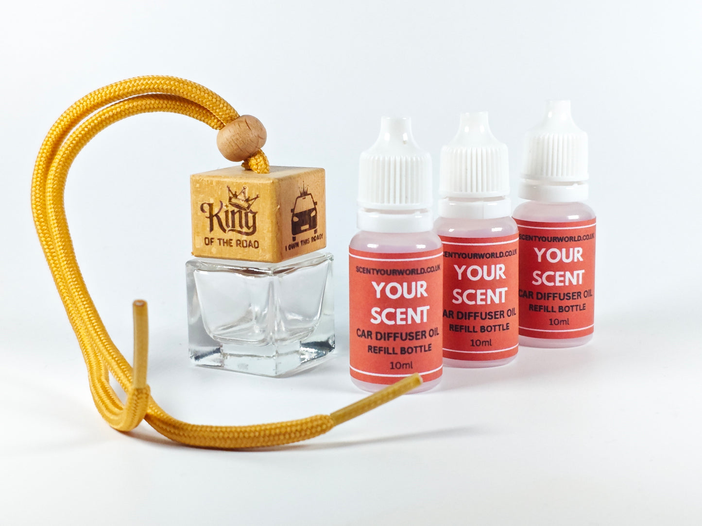 Fun refillable car diffuser - King of the road