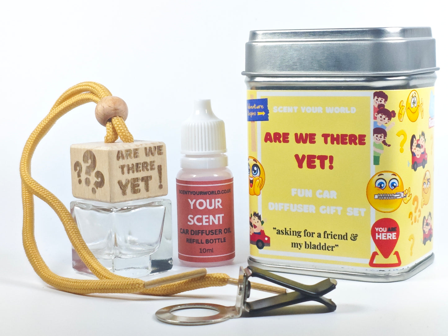 Fun car diffuser gift set - Are we there yet!