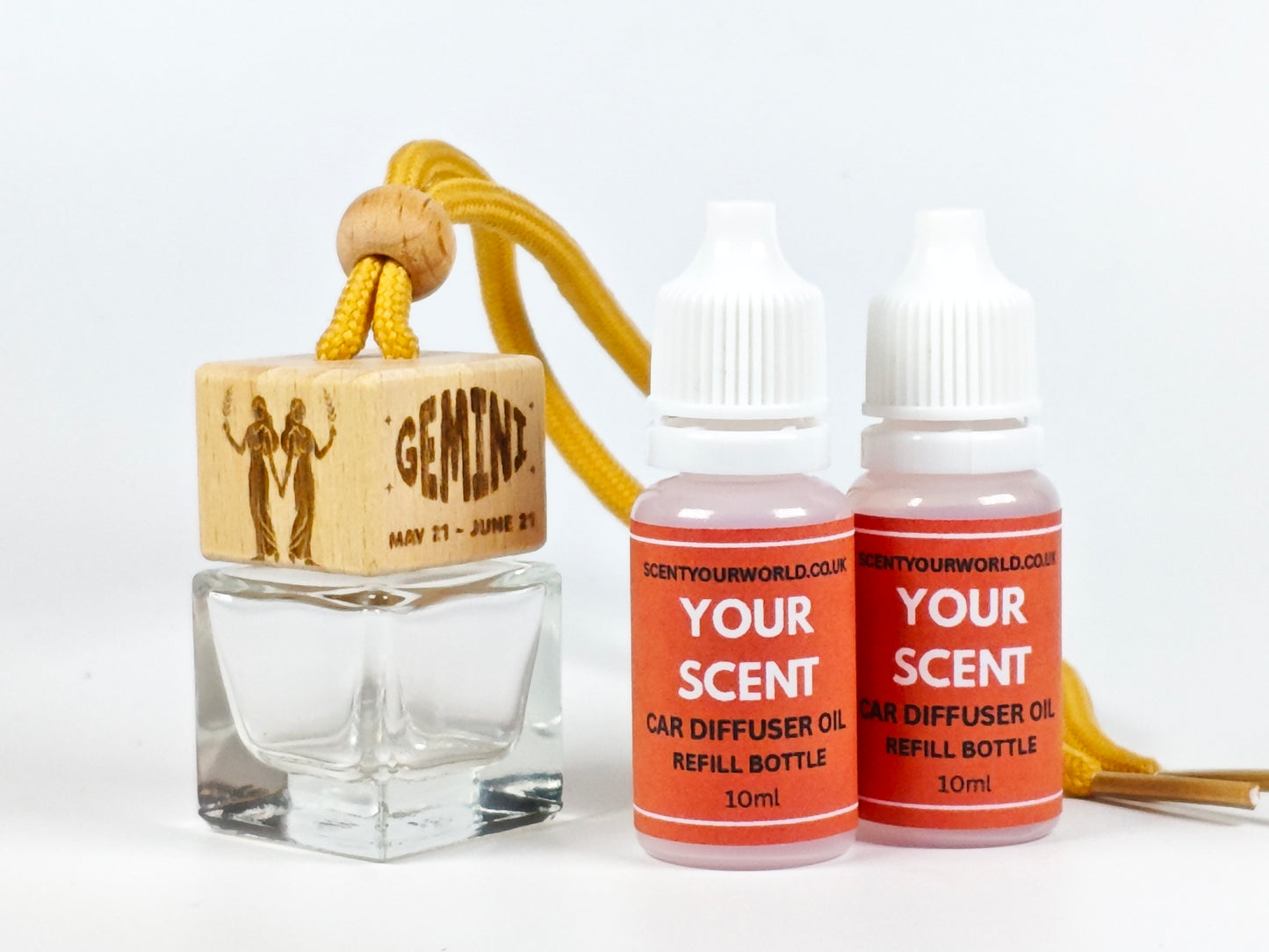 Gemini - Zodiac - Refillable car diffuser