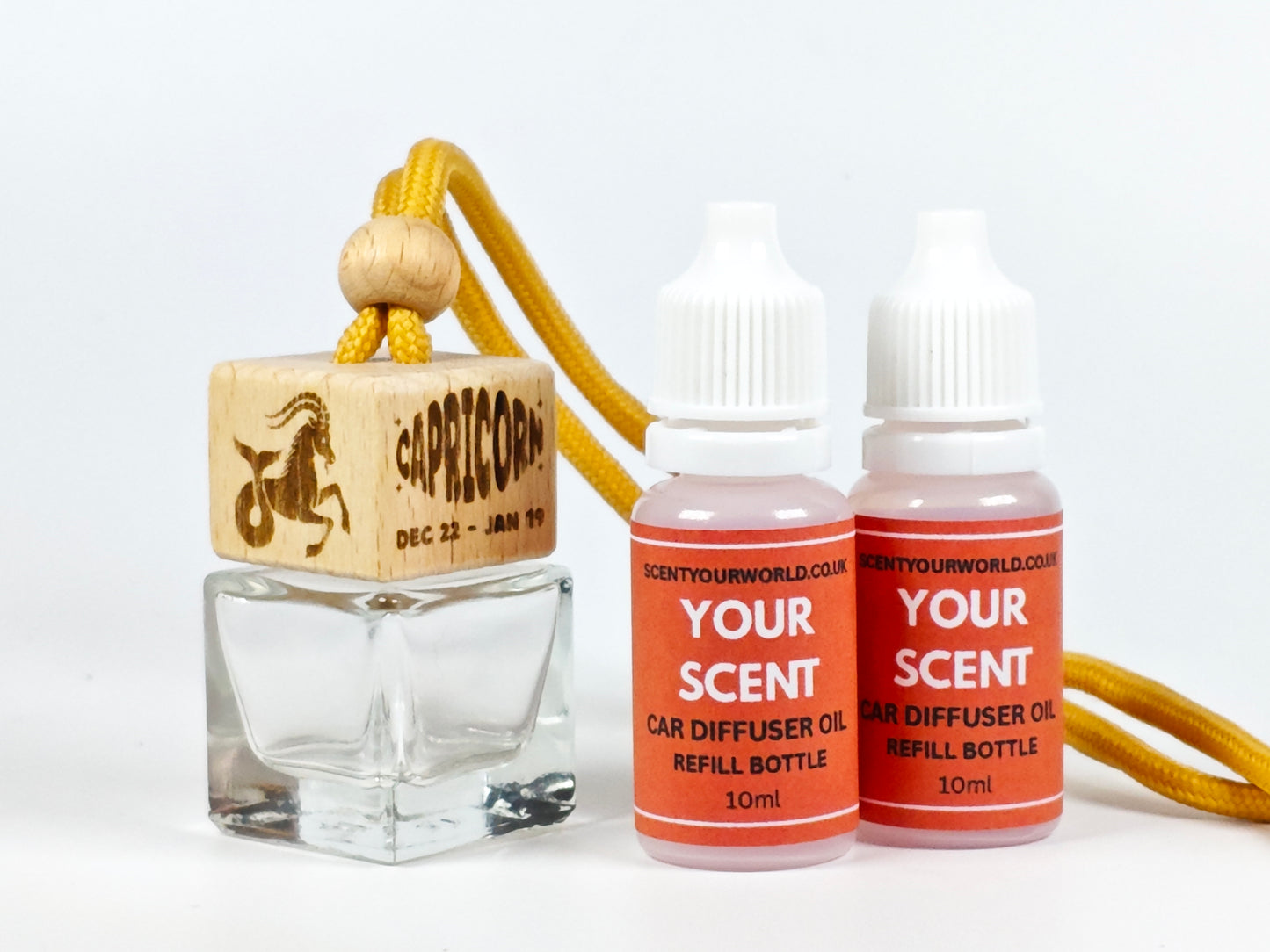 Capricorn - Zodiac - Refillable car diffuser