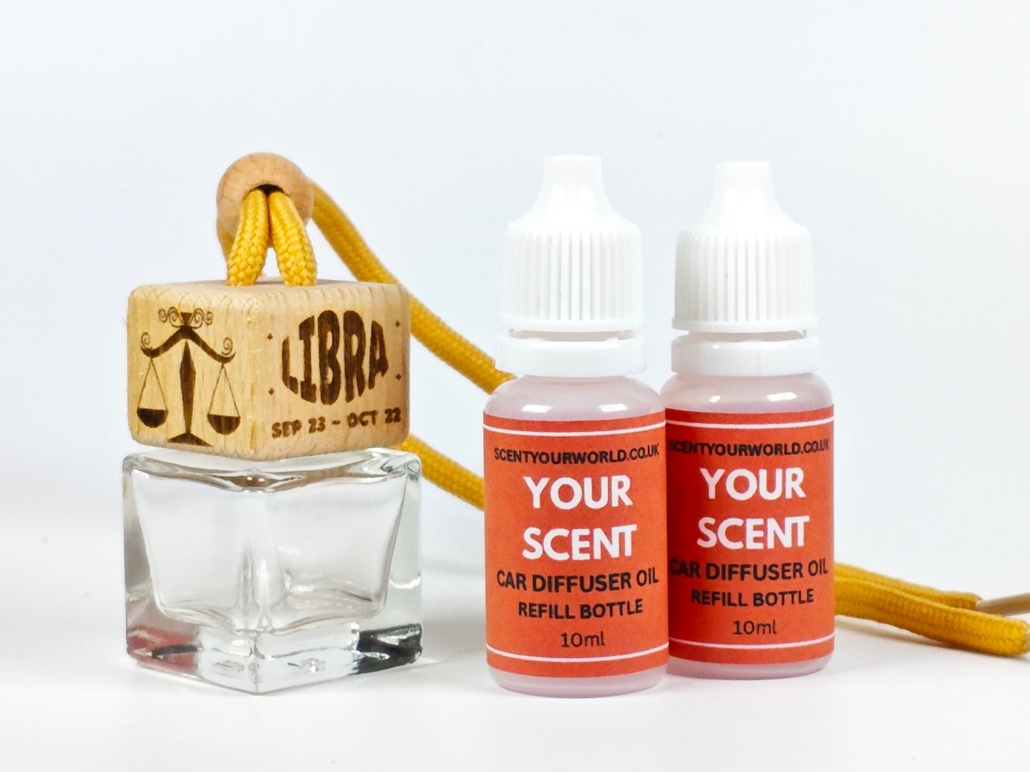 Libra - Zodiac - Refillable car diffuser