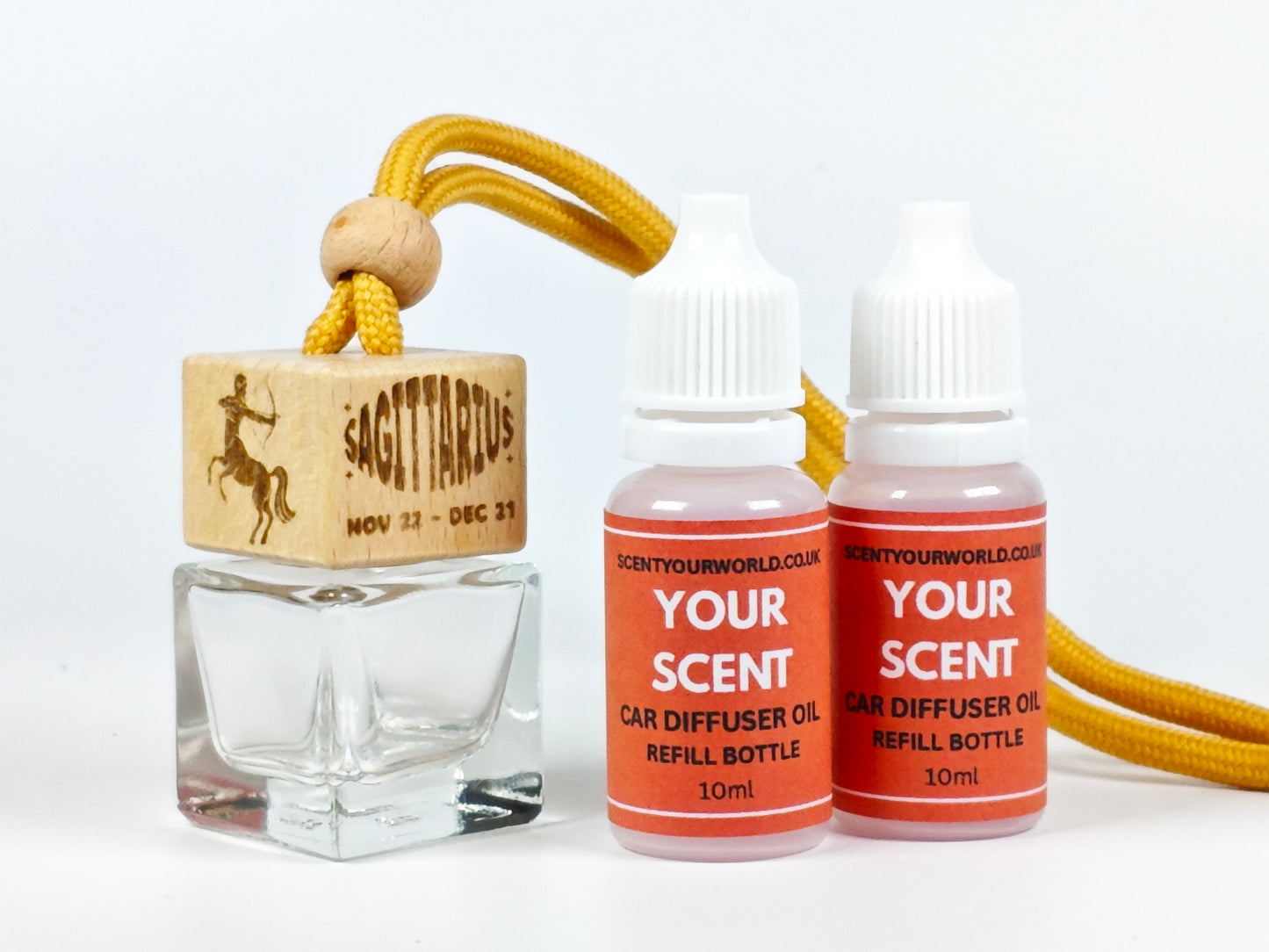 Sagittarius - Zodiac - Refillable car diffuser