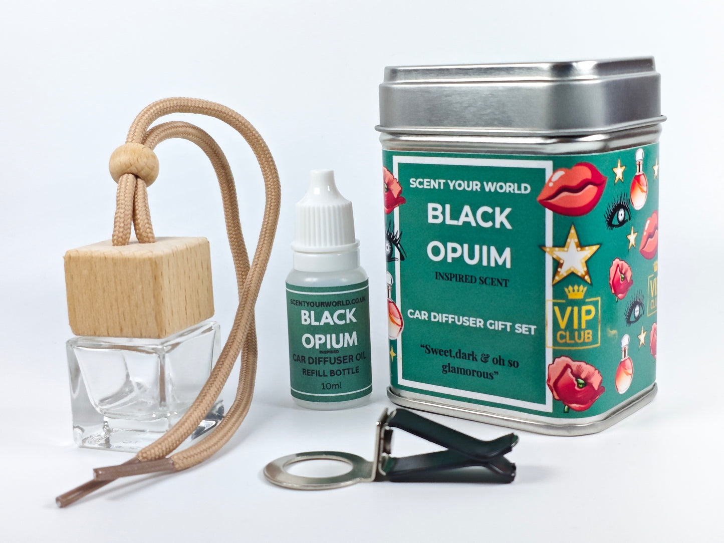 Refillable car diffuser - Black opium - Inspired scent