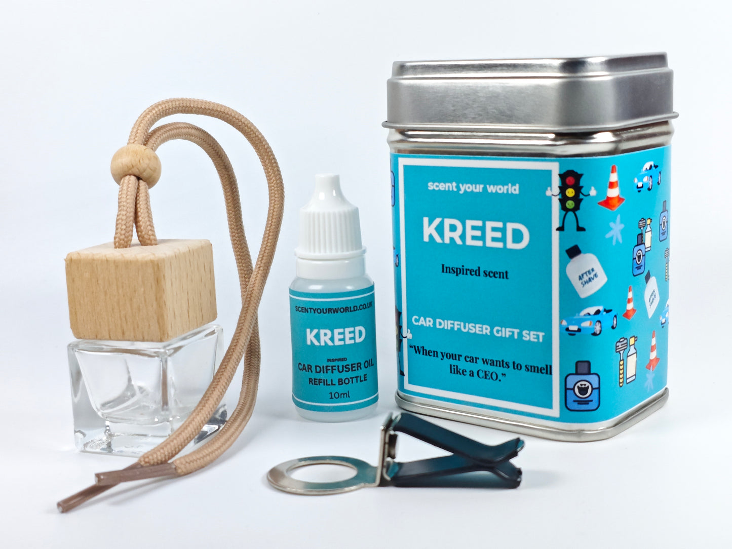 Refillable car diffuser - Kreed - Inspired scent
