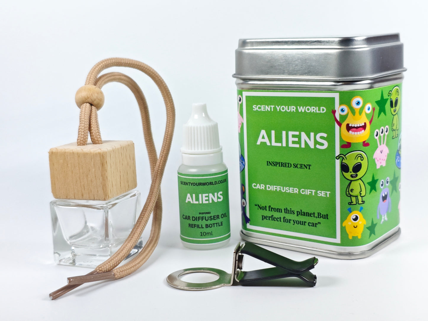 Refillable car diffuser - Aliens - Inspired scent