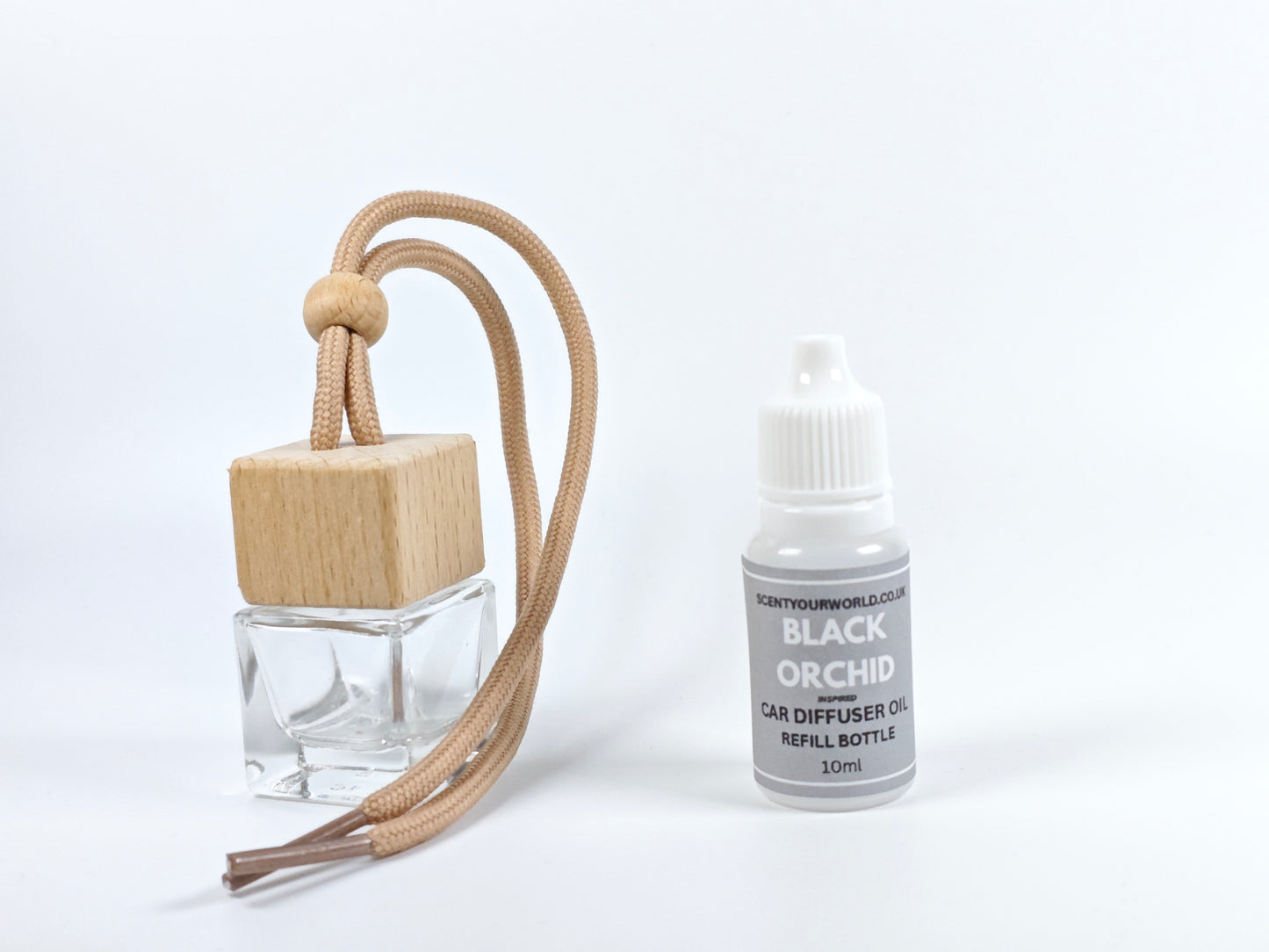 Refillable car diffuser - Black orchid - Inspired scent