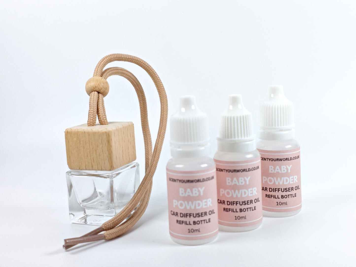 Refillable car diffuser - Baby powder