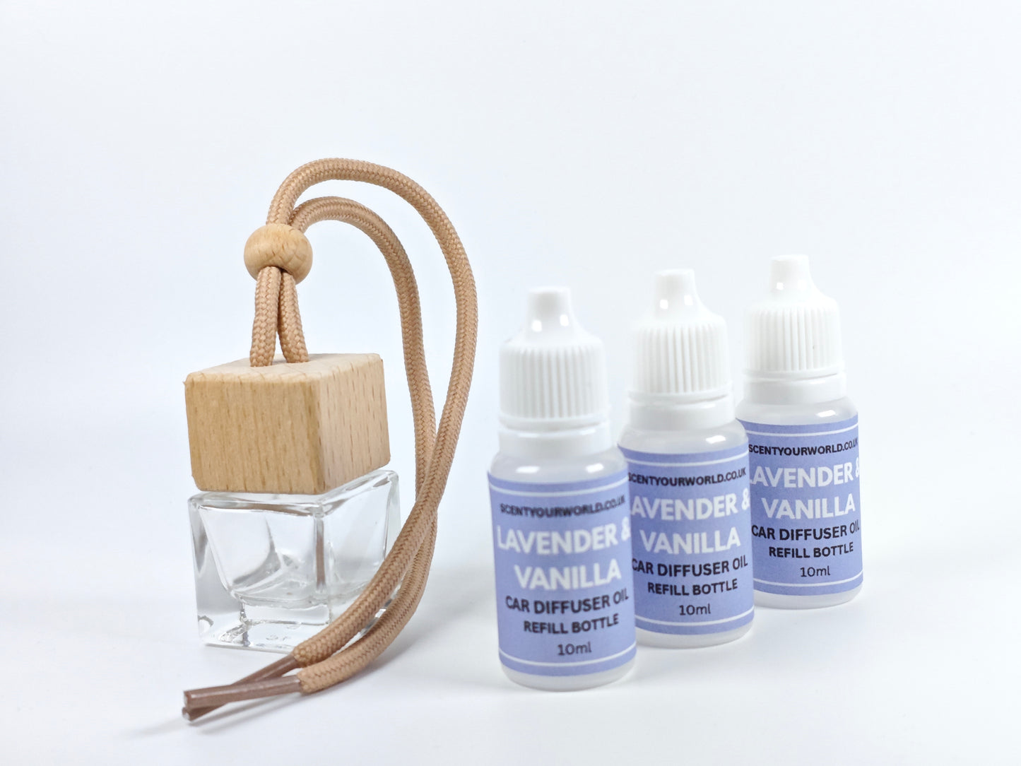 Refillable car diffuser - Lavender & vanilla