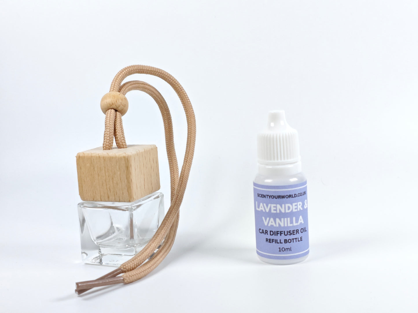 Refillable car diffuser - Lavender & vanilla