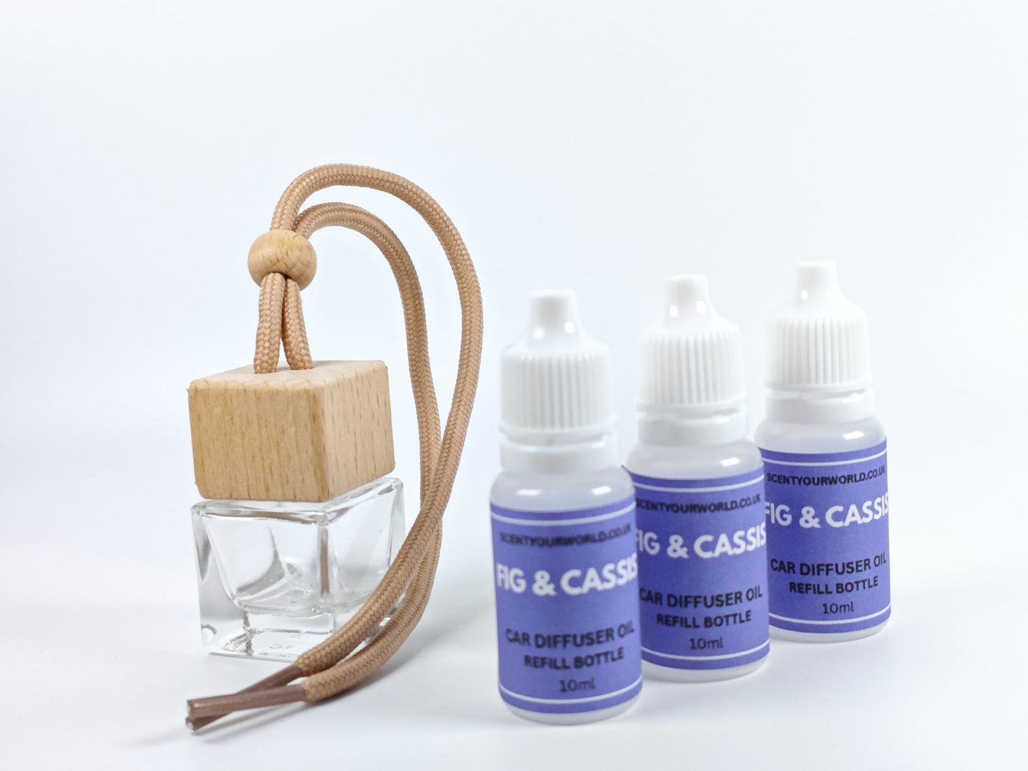 Refillable car diffuser - Fig & cassis