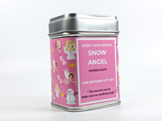 Refillable car diffuser gift set - Snow angel - Inspired scent