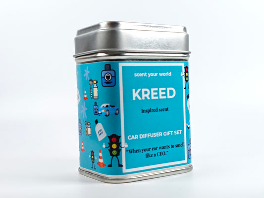 Refillable car diffuser gift set - Kreed - Inspired scent