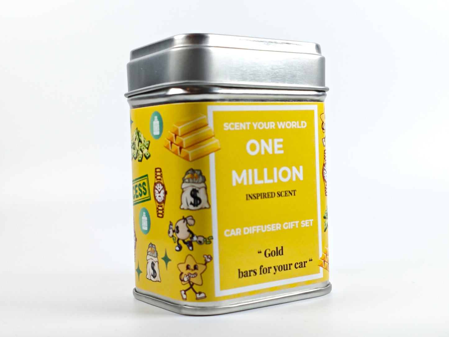 Refillable car diffuser gift set - One million - Inspired scent