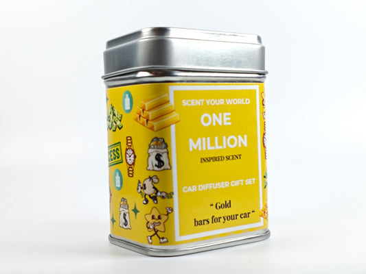Refillable car diffuser gift set - One million - Inspired scent