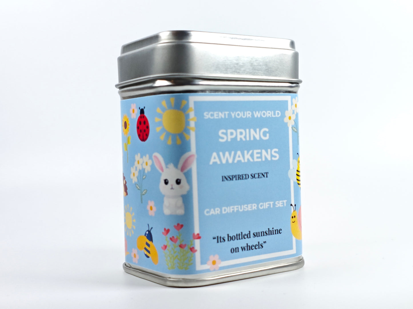 Refillable car diffuser gift set - Spring awakens - Inspired scent