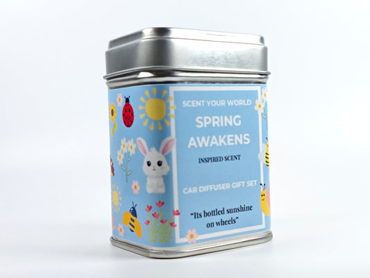 Refillable car diffuser gift set - Spring awakens - Inspired scent