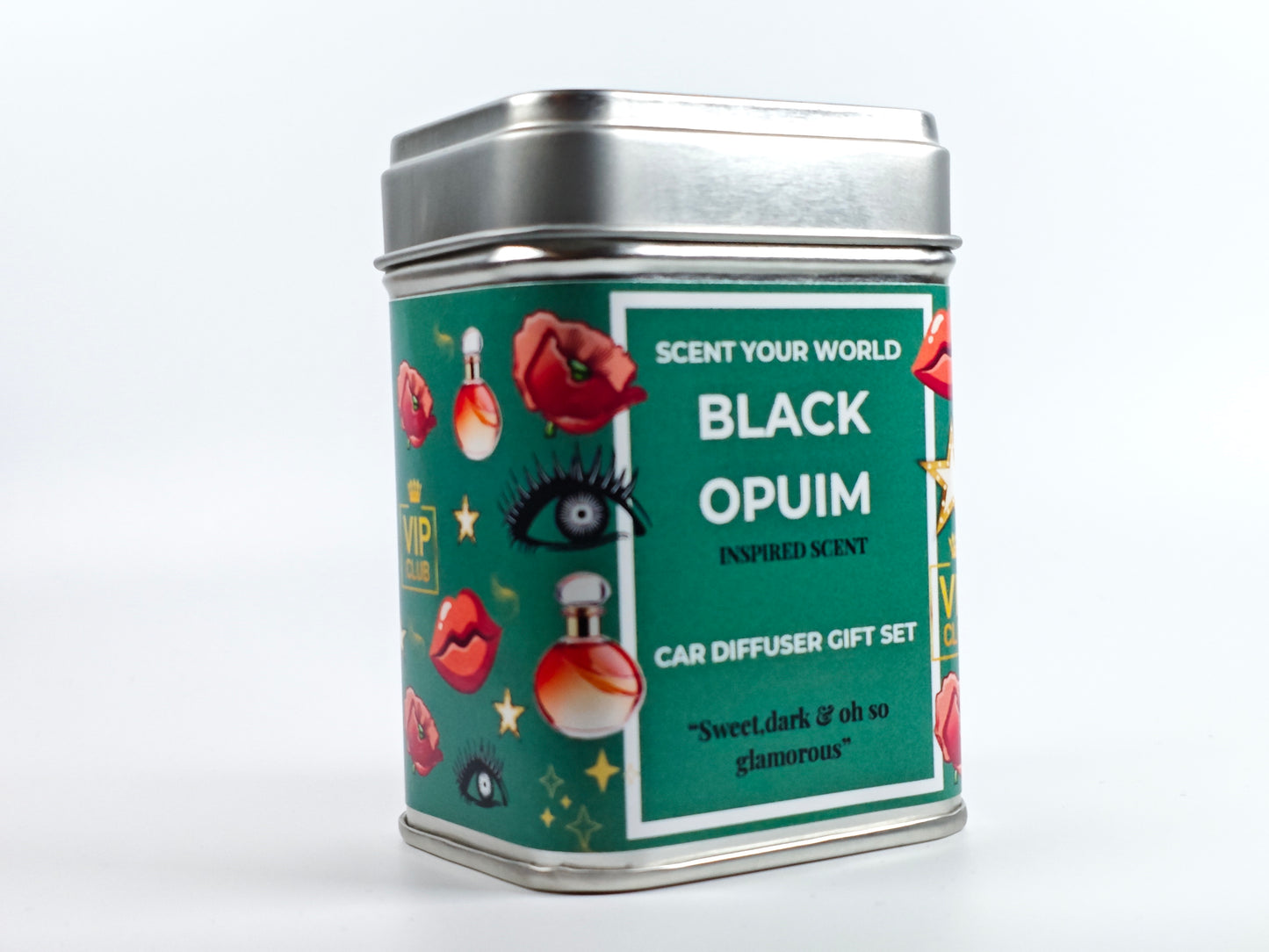 Refillable car diffuser gift set - Black opium - Inspired scent
