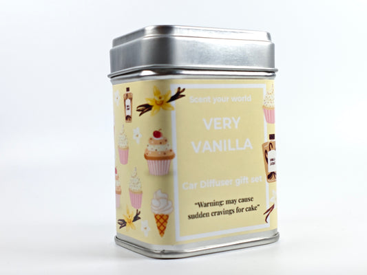 Refillable car diffuser gift set - Very vanilla
