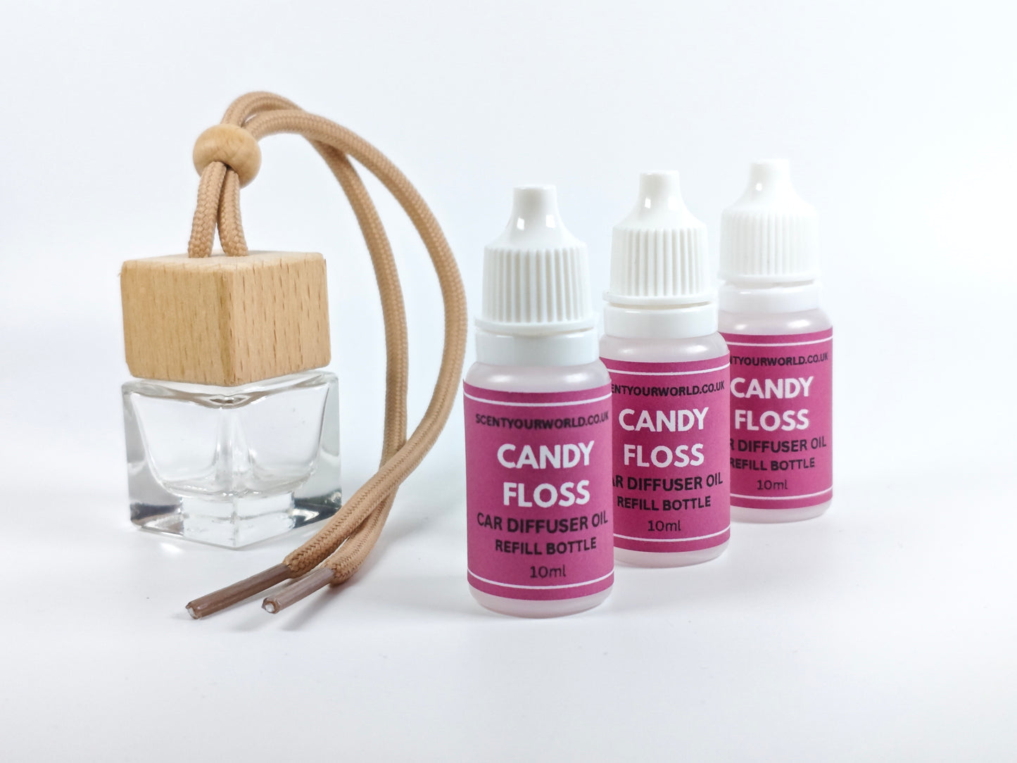 Refillable car diffuser - Candy floss