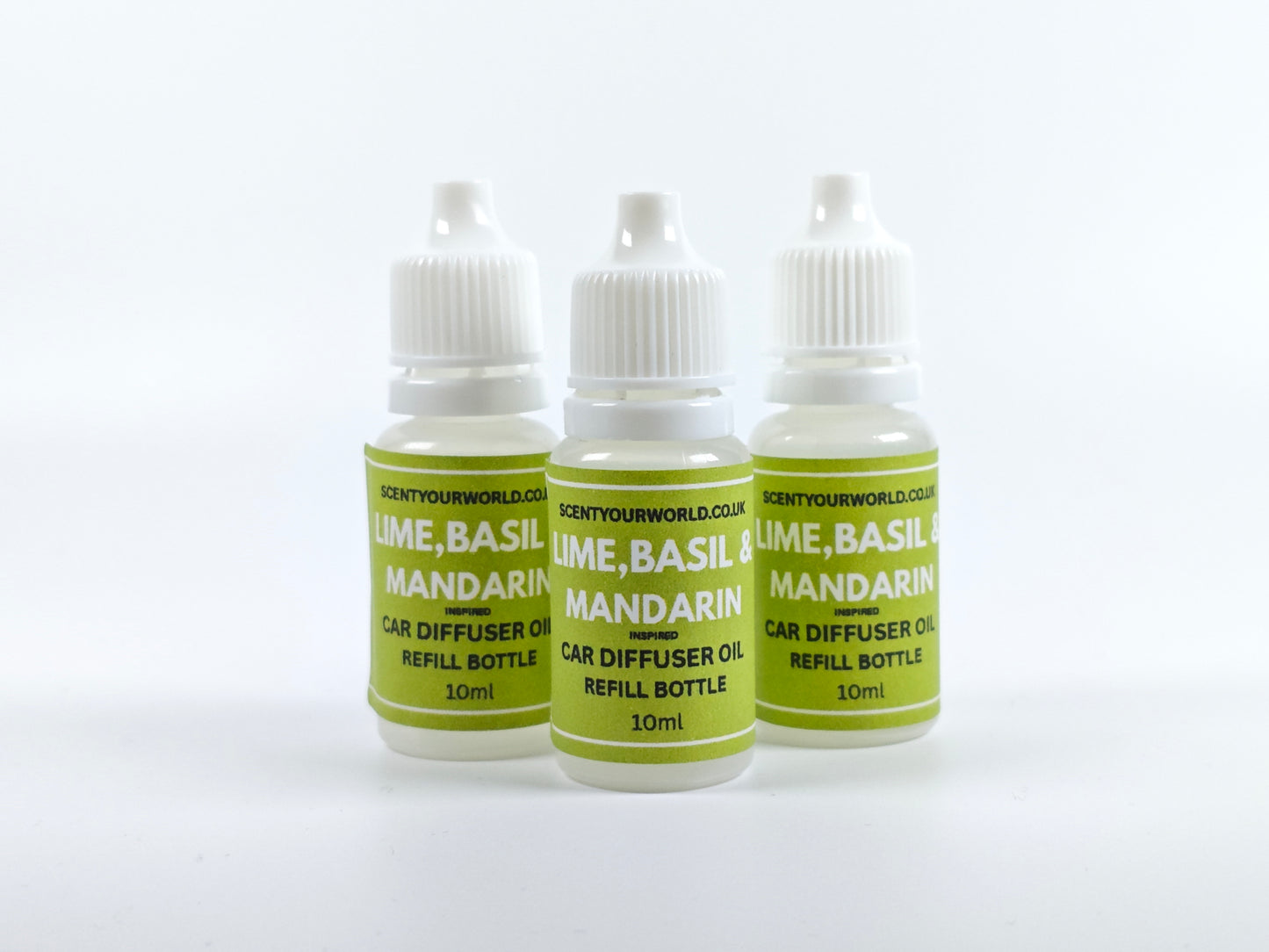 Car diffuser refill bottle - Lime, basil, and mandarin - Inspired scent