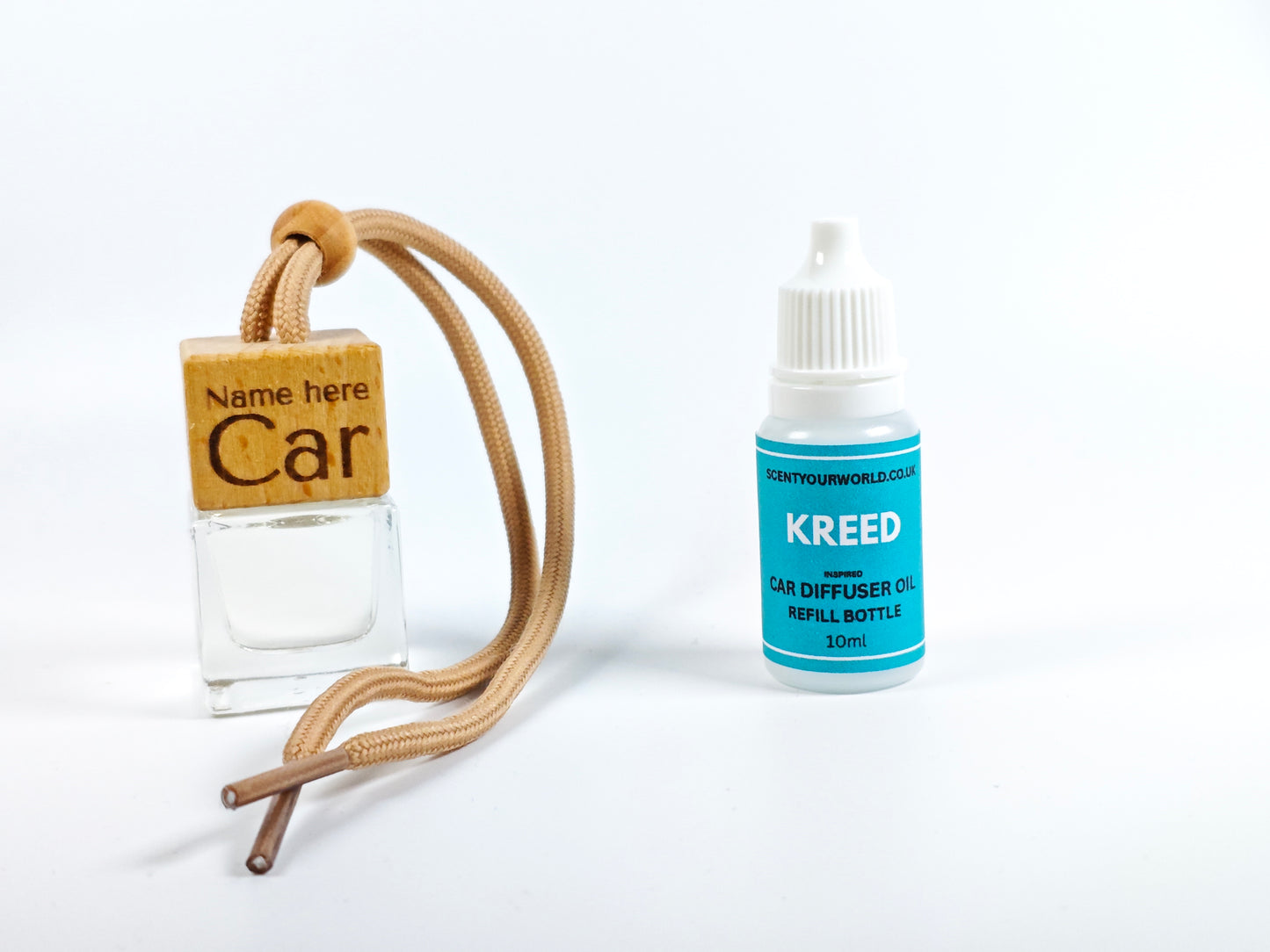 Personalised refillable car diffuser - Kreed - Inspired scent