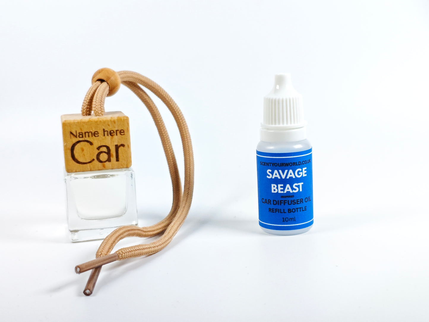 Personalised refillable car diffuser - Savage beast - Inspired scent