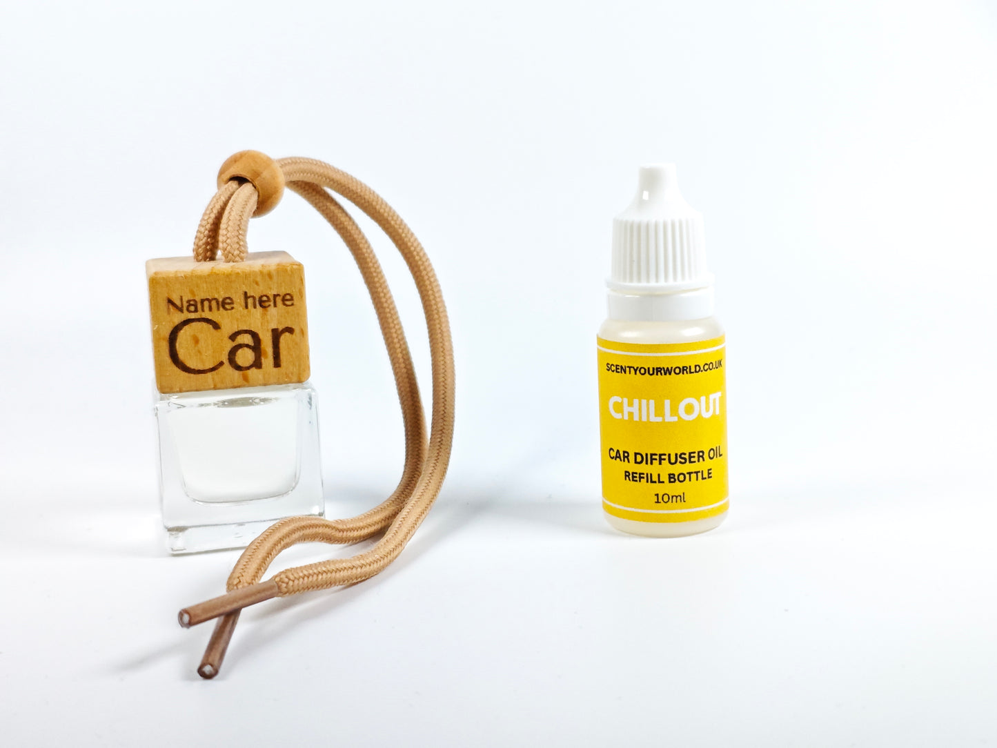Personalised refillable car diffuser - Chill out