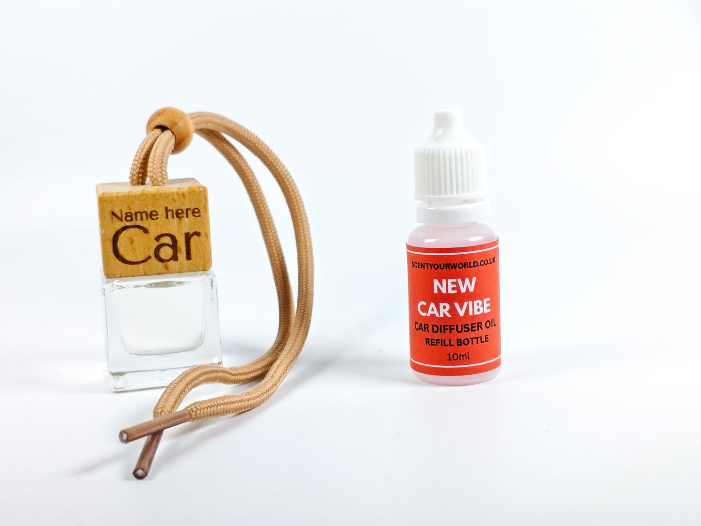 Personalised refillable car diffuser - New car vibe