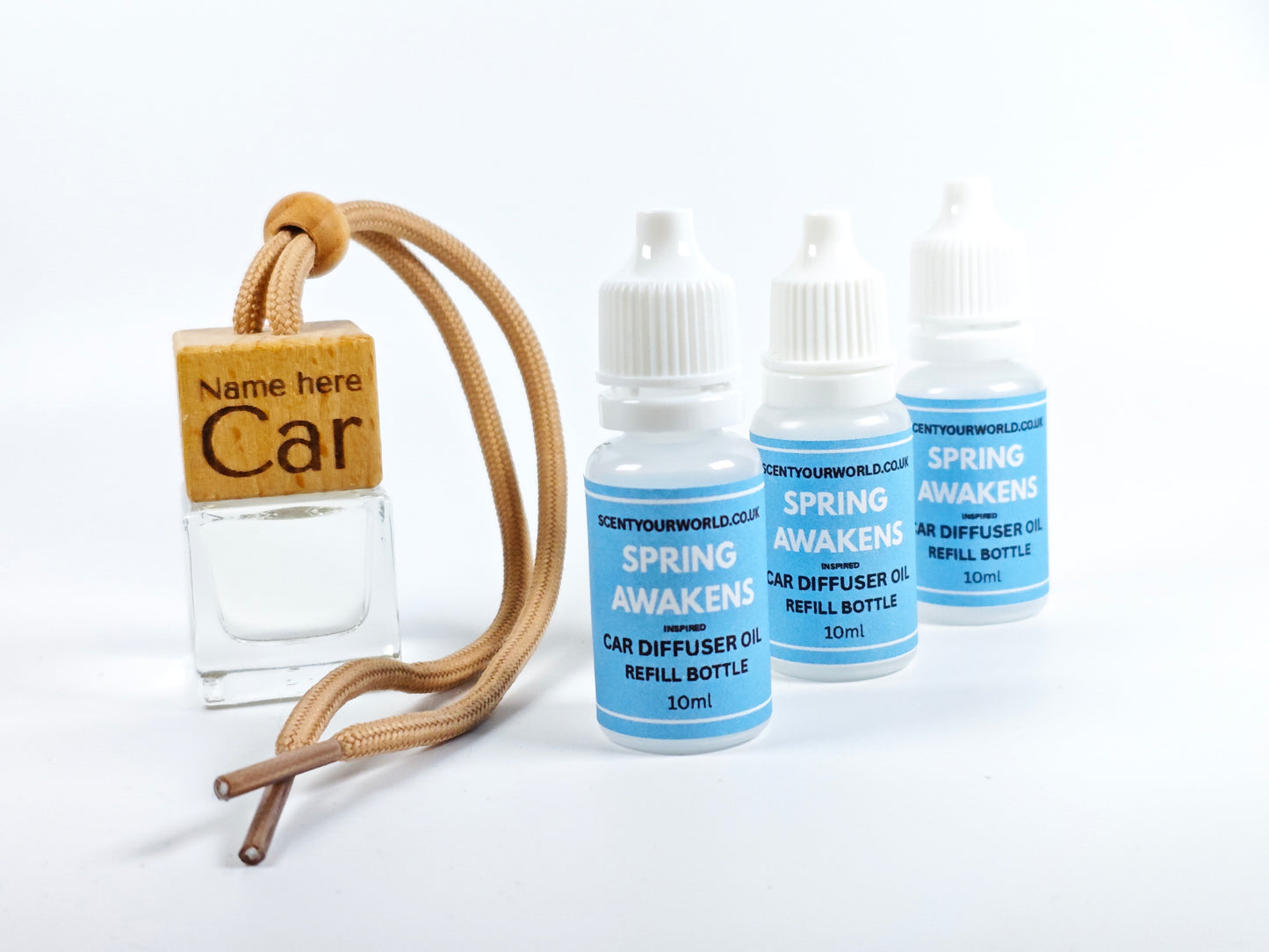 Personalised refillable car diffuser - Spring awakens - Inspired scent