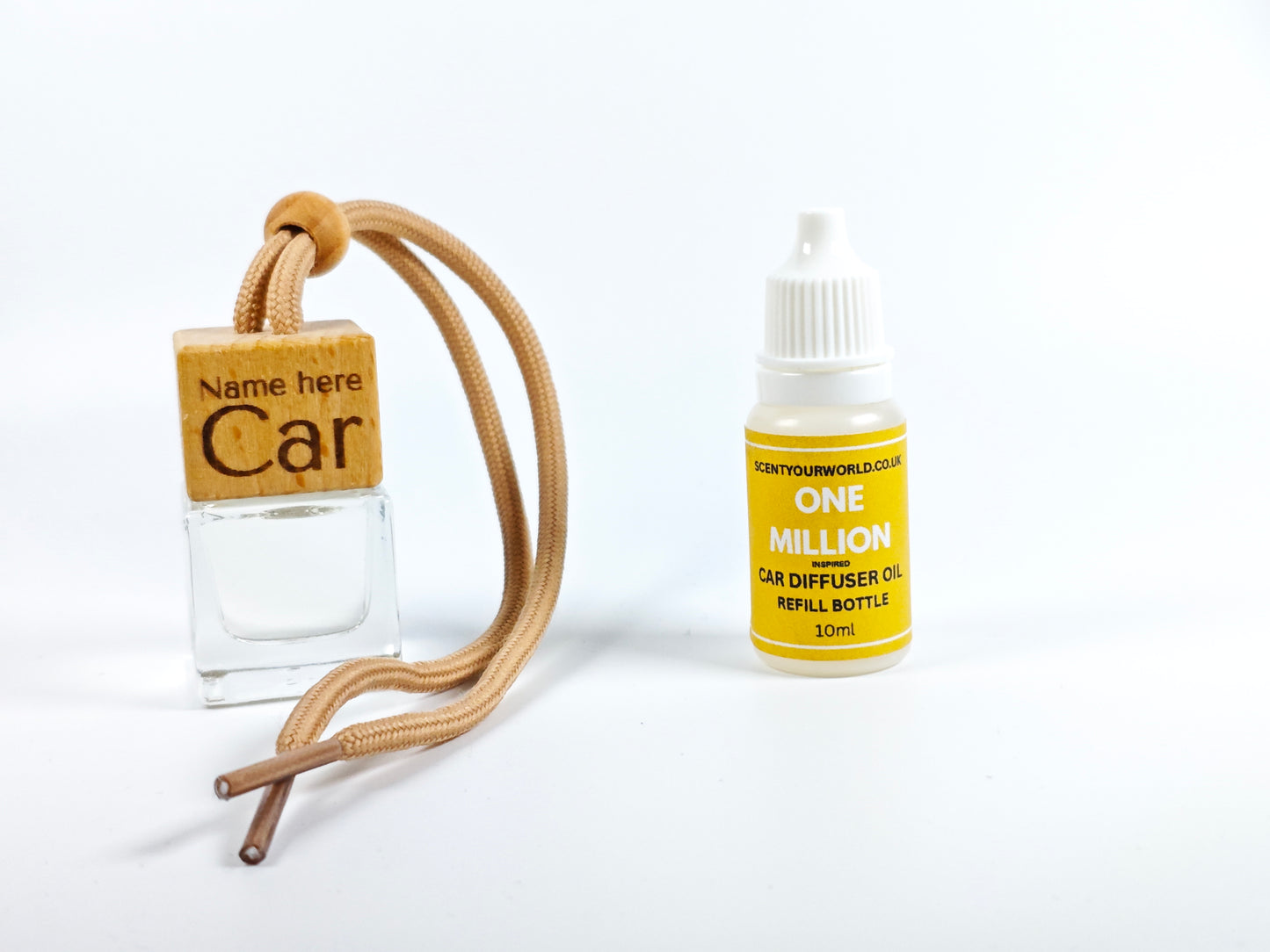 Personalised refillable car diffuser - One million - Inspired scent
