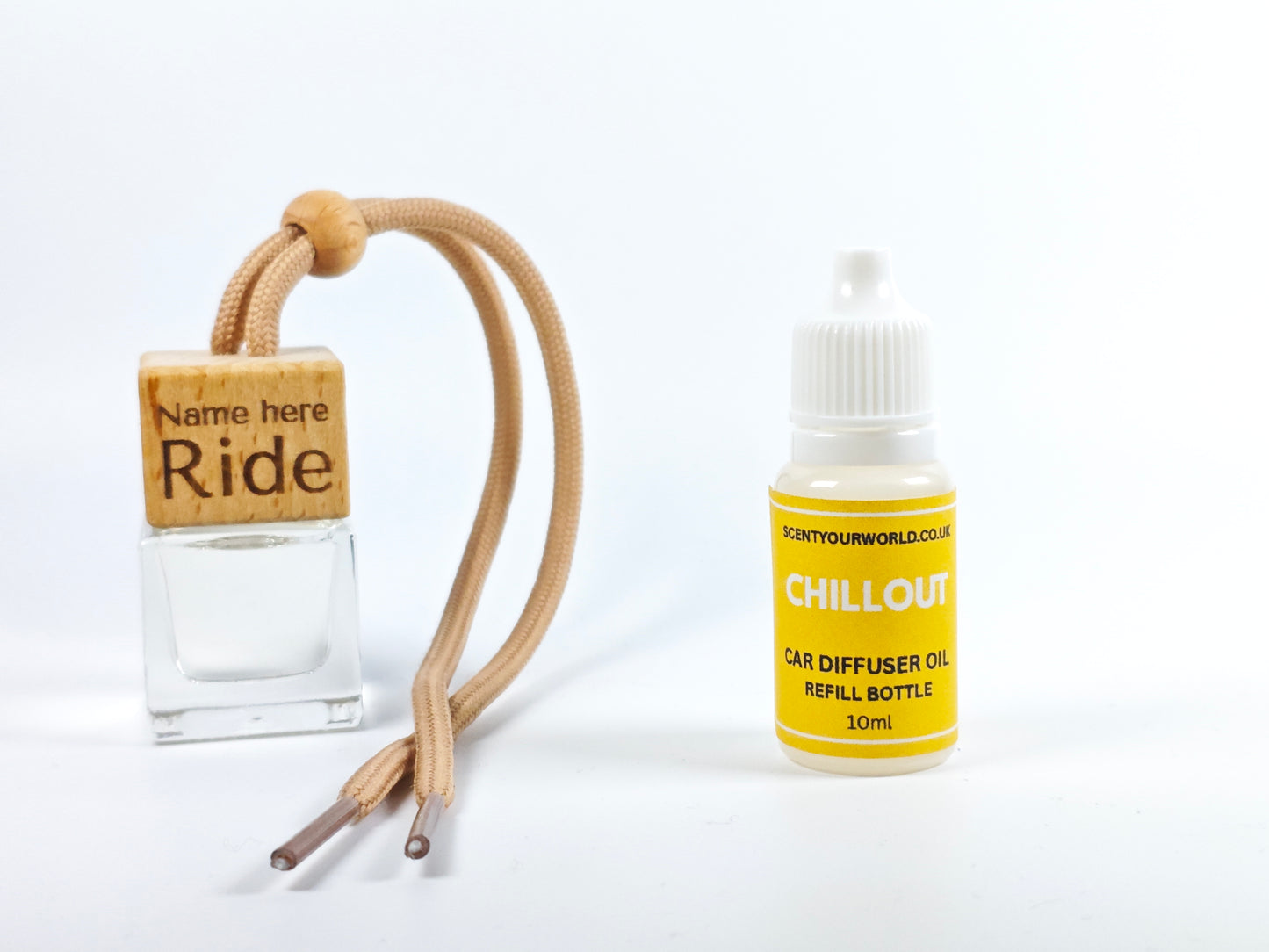 Personalised refillable car diffuser - Chill out