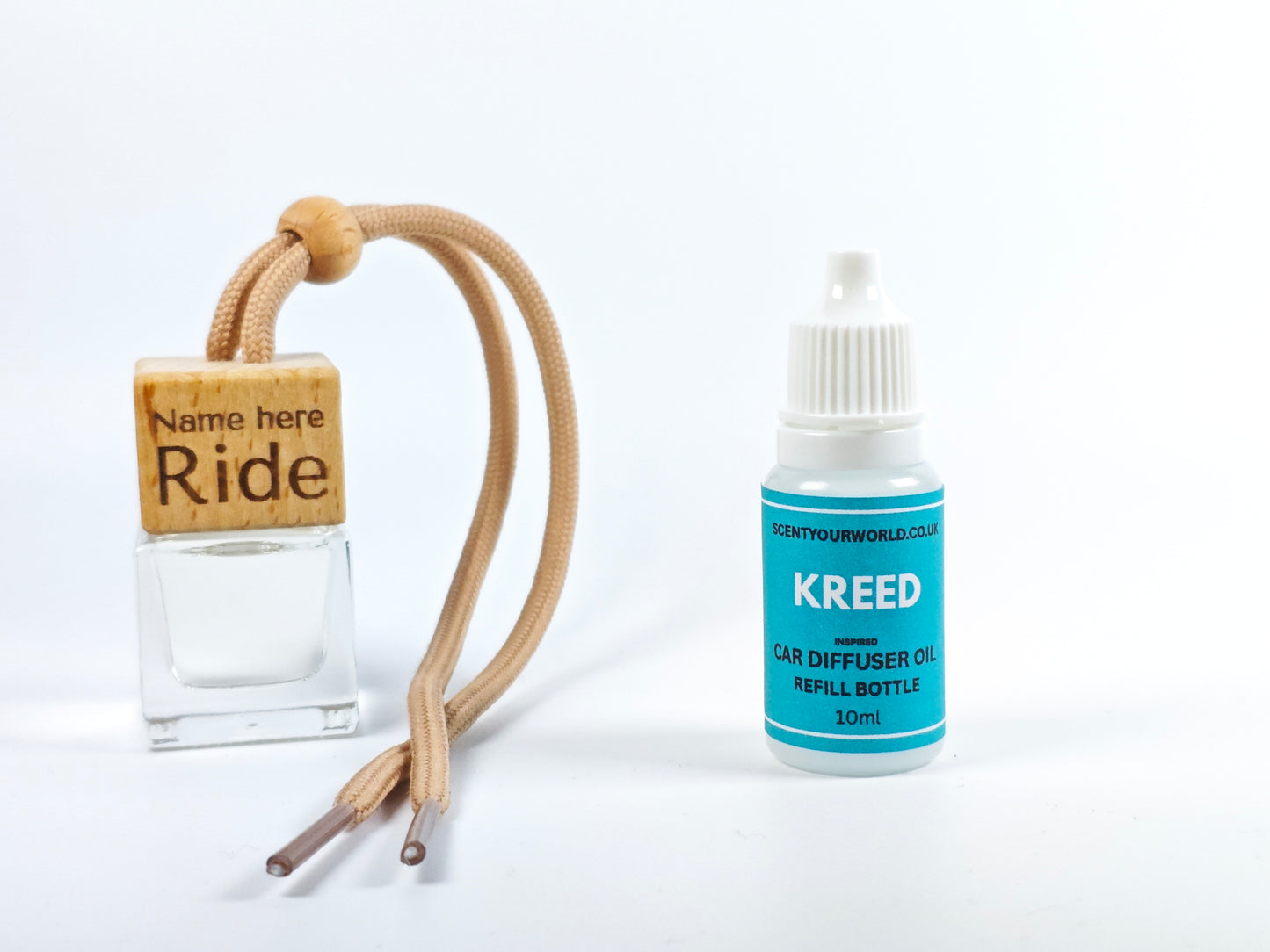 Personalised refillable car diffuser - Kreed - Inspired scent