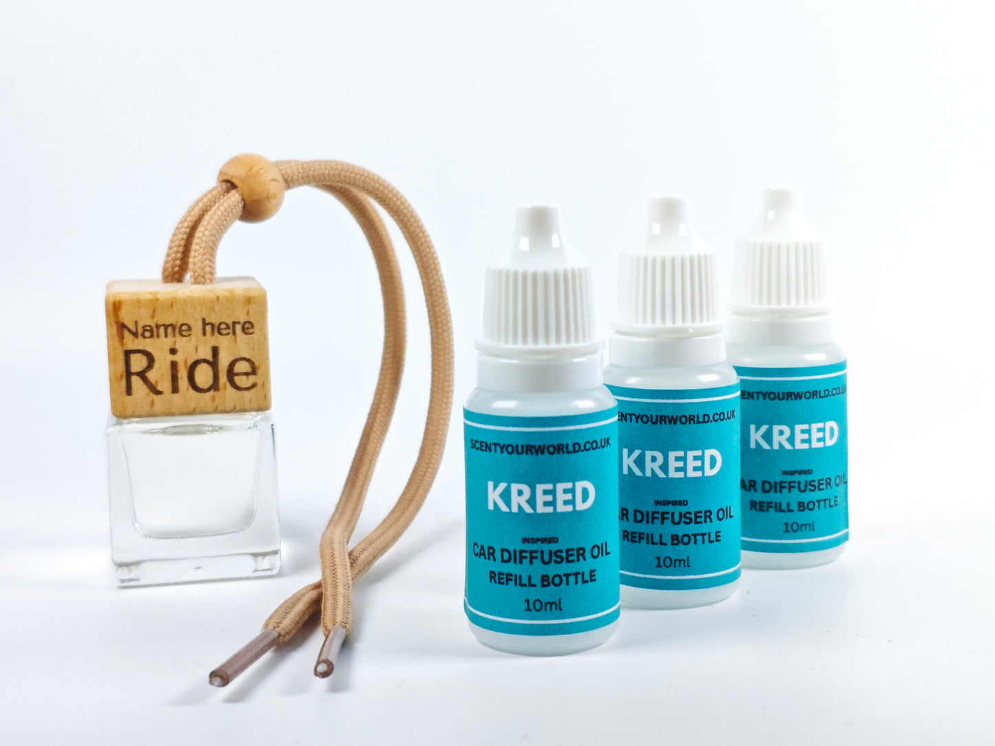 Personalised refillable car diffuser - Kreed - Inspired scent