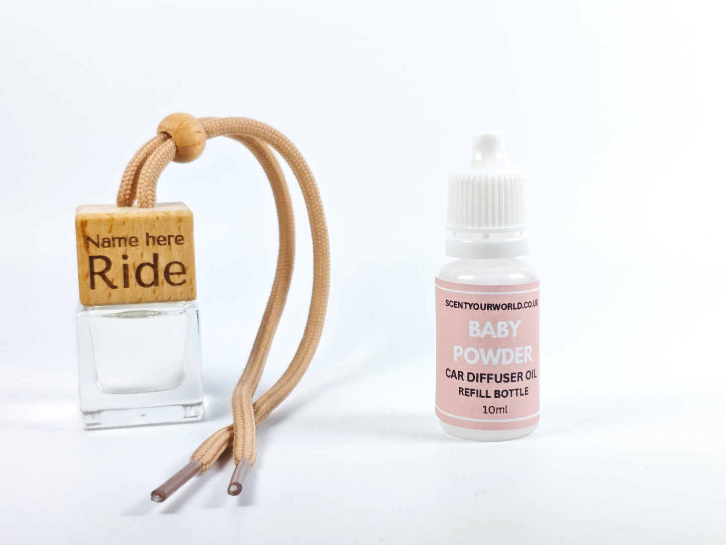 Personalised refillable car diffuser - Baby powder