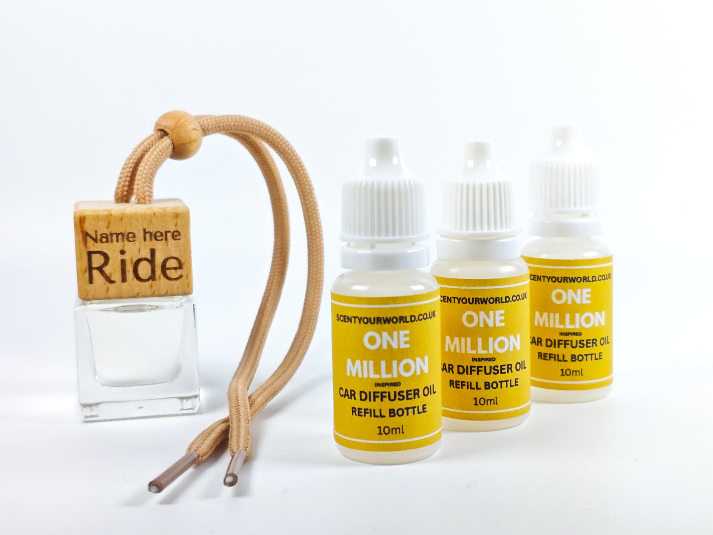 Personalised refillable car diffuser - One million - Inspired scent