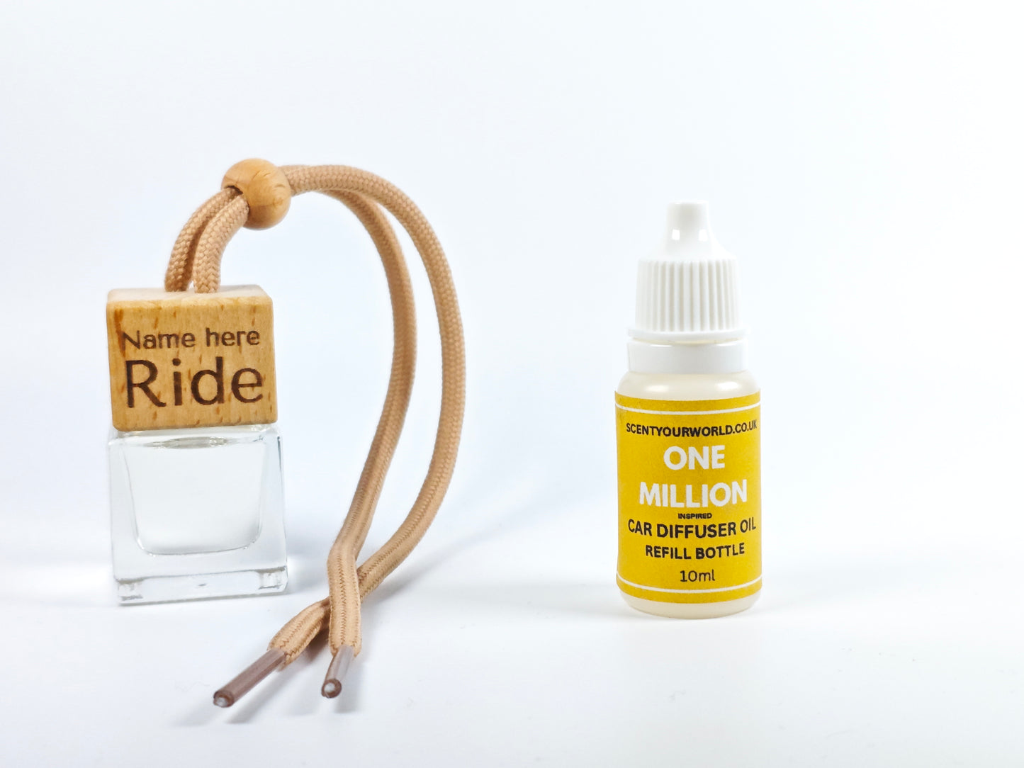 Personalised refillable car diffuser - One million - Inspired scent