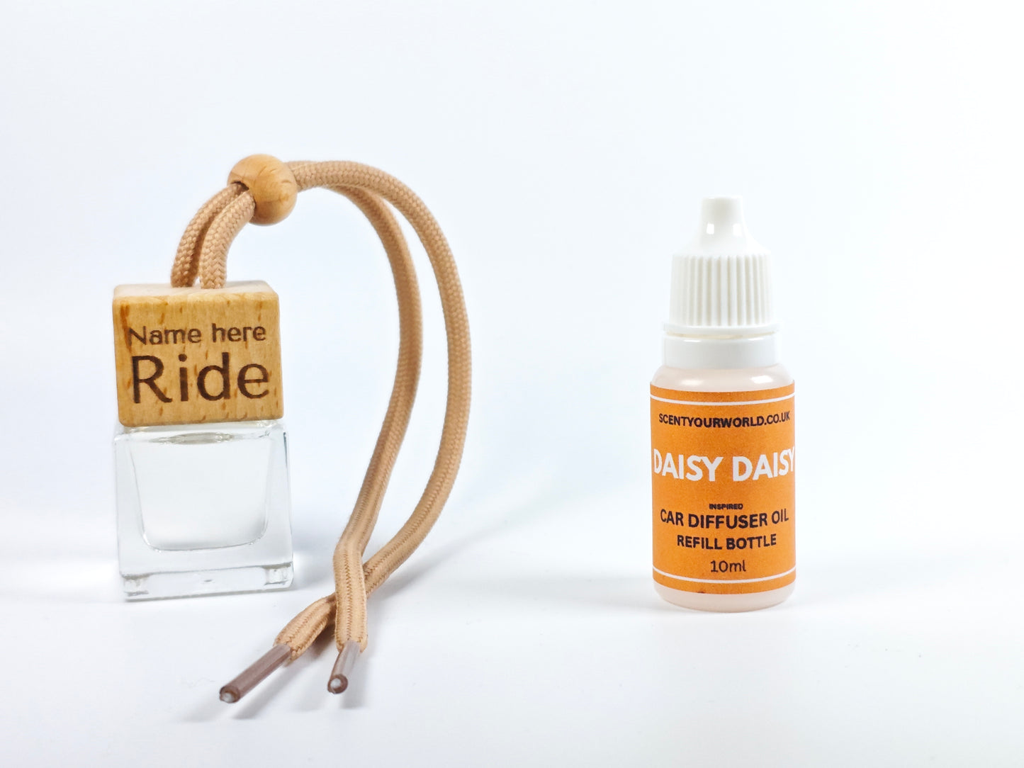 Personalised refillable car diffuser - Daisy daisy - Inspired scent