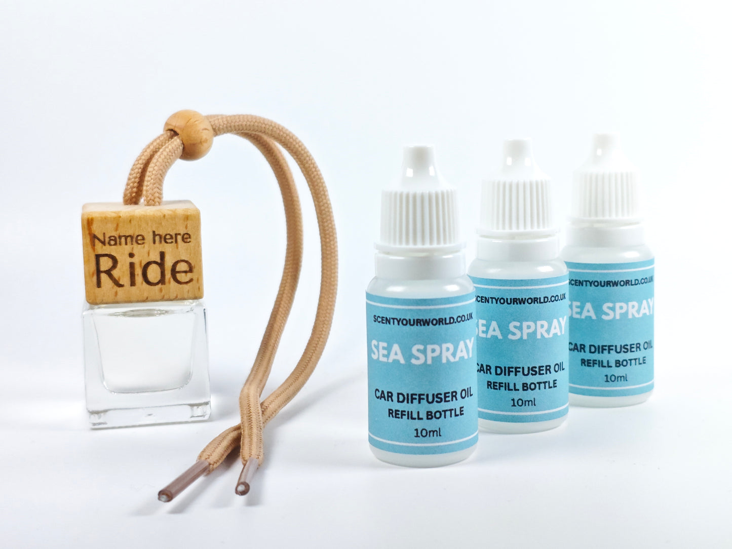 Personalised refillable car diffuser - Sea spray