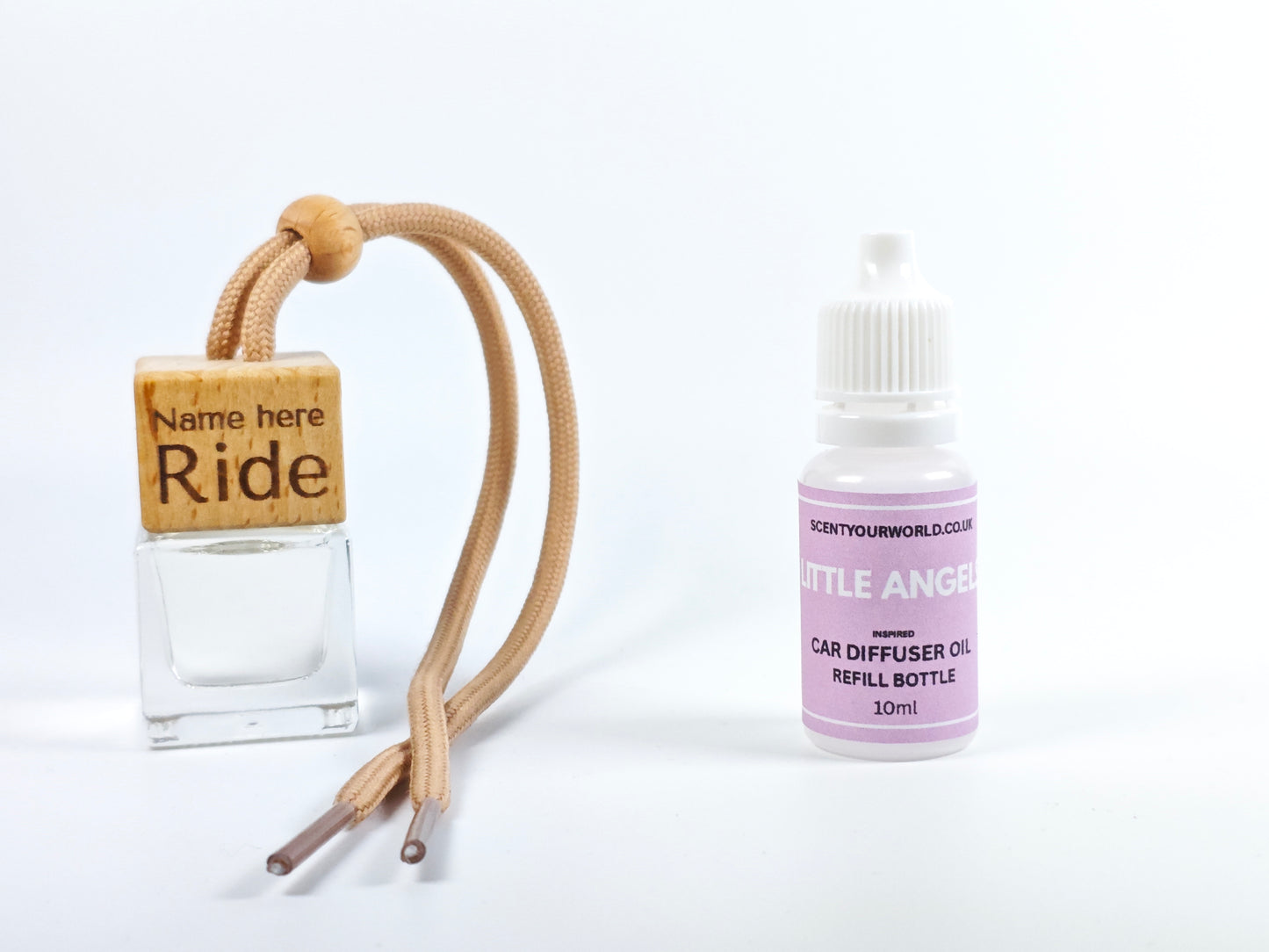 Personalised refillable car diffuser - Little angel - Inspired scent