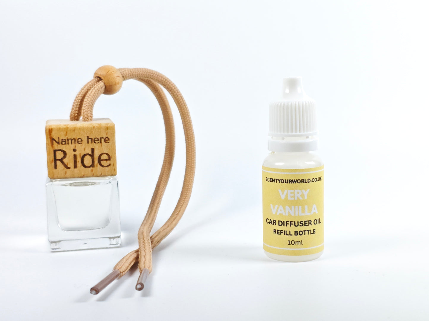 Personalised refillable car diffuser - Very vanilla