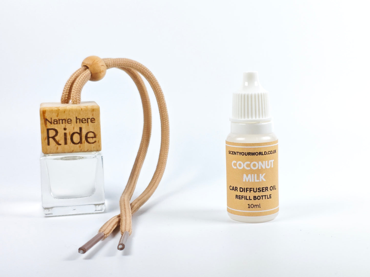 Personalised refillable car diffuser - Coconut milk