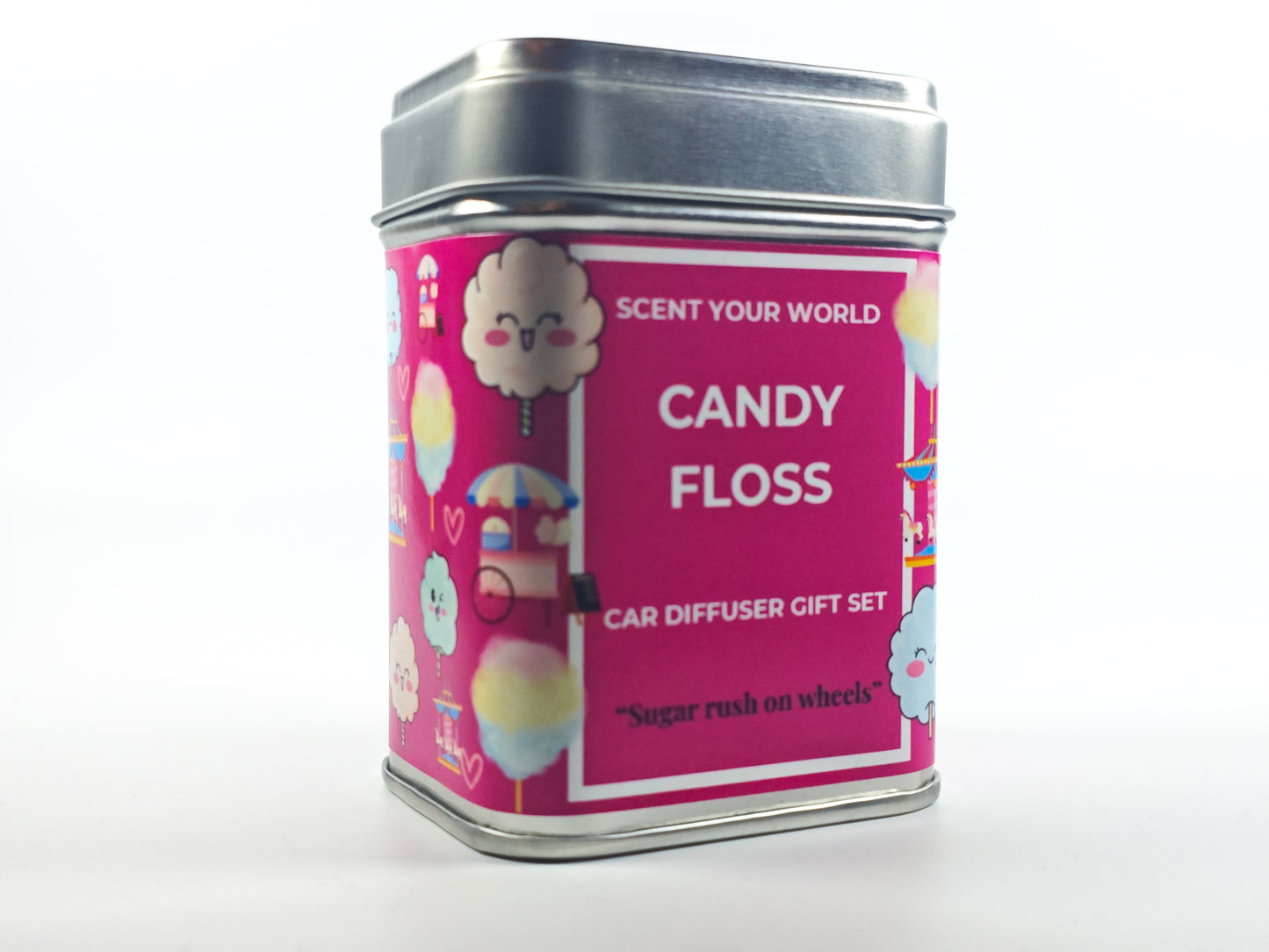 Refillable car diffuser gift set - Candy floss