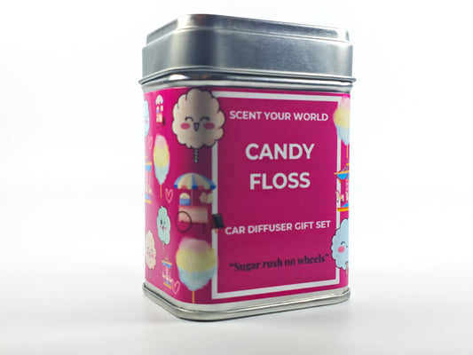Refillable car diffuser gift set - Candy floss
