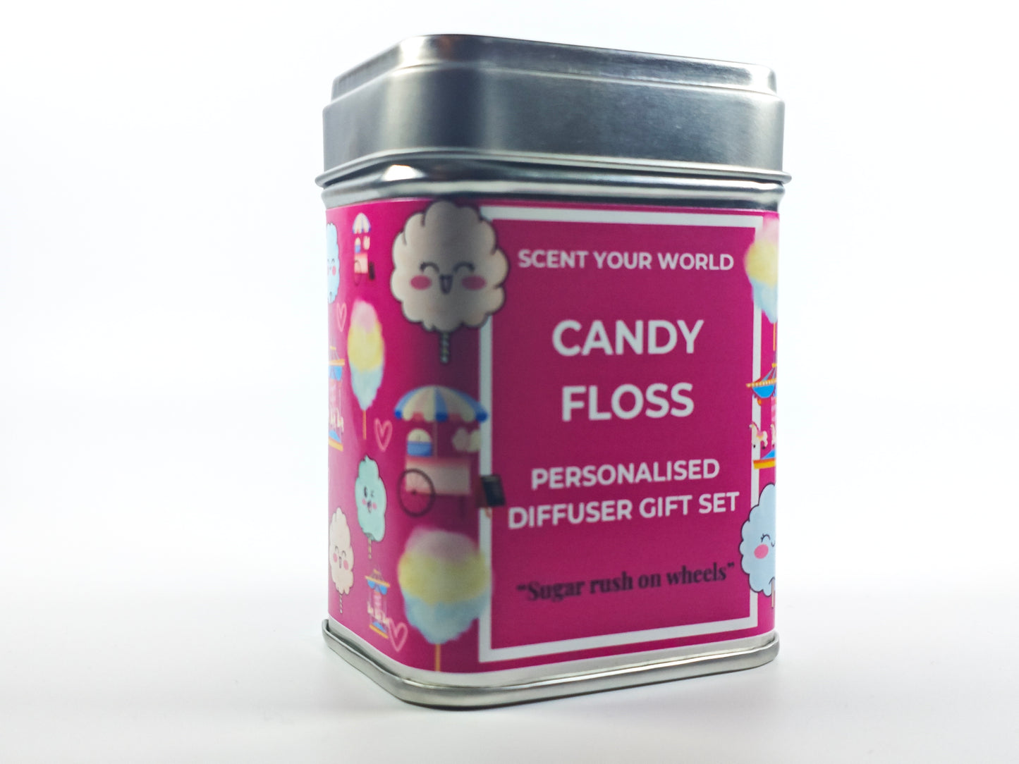 Personalised car diffuser gift set - Candy floss