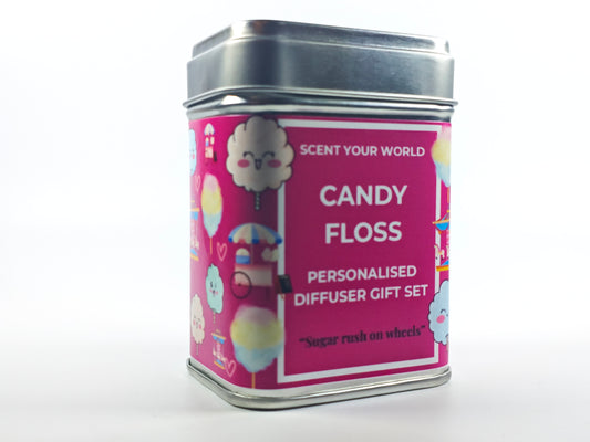 Personalised car diffuser gift set - Candy floss