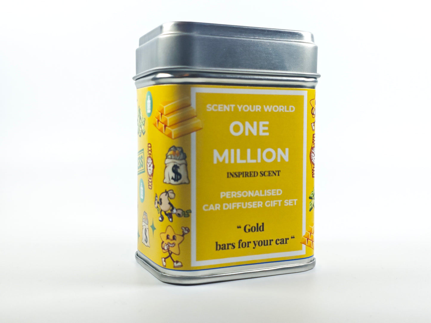 Personalised car diffuser gift set - One million - Inspired scent